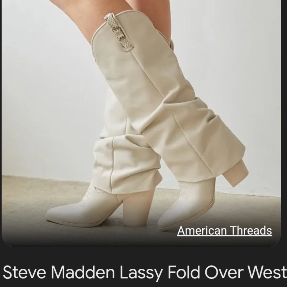 Steve Madden Lassy Fold over Boots - Picture 7 of 9